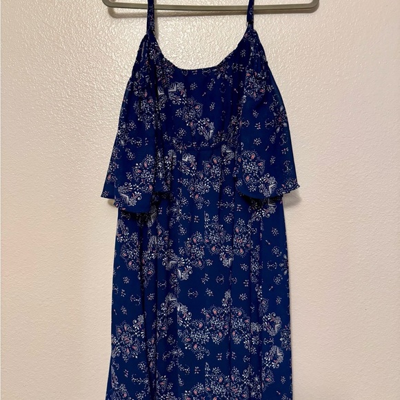 Torrid Size 1 Blue Floral Patterned Dress - Picture 1 of 4